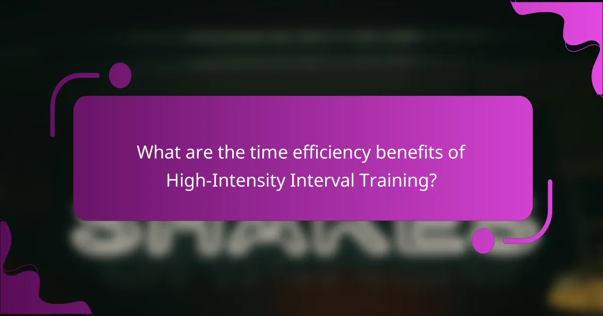 What are the time efficiency benefits of High-Intensity Interval Training?